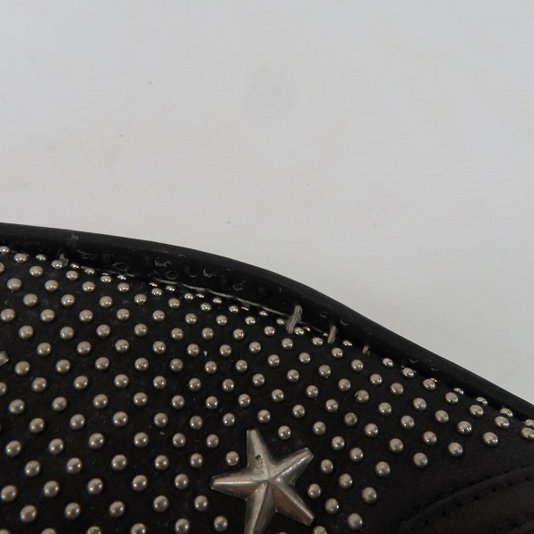 実際に弊社で買取させて頂いたJIMMY CHOO/ジミーチュウ スタースタッズスリッポン スニーカー ブラック/41の画像 8枚目
