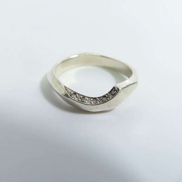 実際に弊社で買取させて頂いたGARNI/ガルニ ダイヤ付き リング/指輪 16.5-17号の画像 1枚目