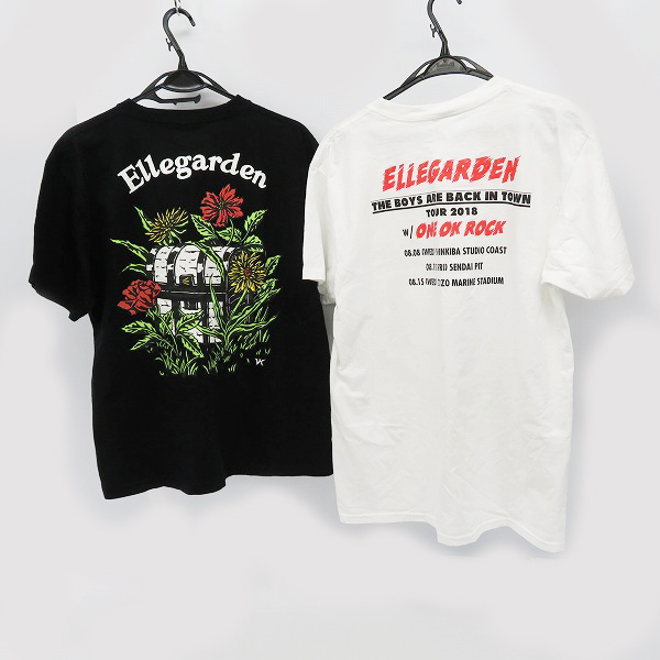 実際に弊社で買取させて頂いたELLE GARDEN/エルレガーデン バンドTシャツ/バンT 2点セット