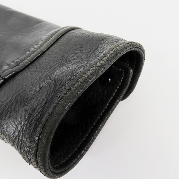 実際に弊社で買取させて頂いたTHE FLAT HEAD/フラットヘッド ディアスキン レザージャケット ブラック/40の画像 4枚目