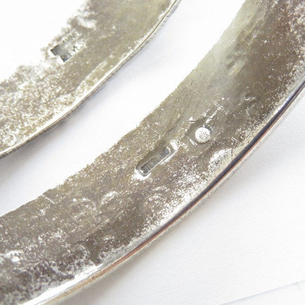 実際に弊社で買取させて頂いたnavajo/ナバホ族 Delayne Reeves ディレインリーブス 作 シルバー バングルの画像 7枚目