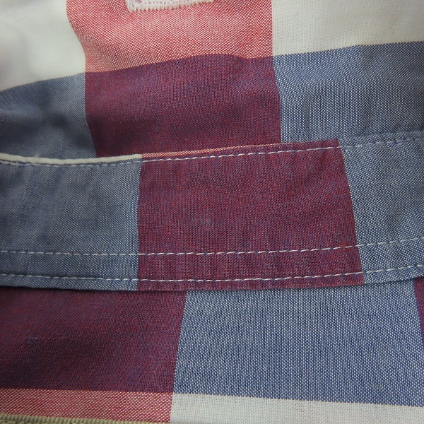 実際に弊社で買取させて頂いたBURBERRY BRIT/バーバリーブリット チェックシャツ  胸ポケット ロゴ刺繍/Sの画像 6枚目