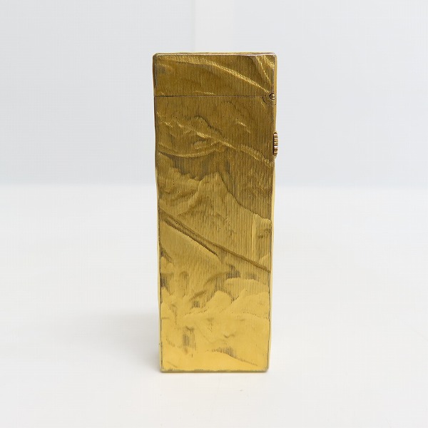 実際に弊社で買取させて頂いたdunhill/ダンヒル サイドローラーガスライター シワデザイン ゴールドの画像 1枚目