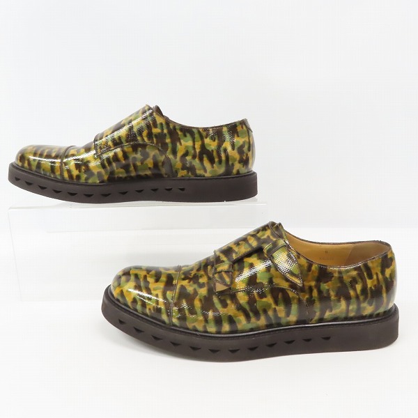 実際に弊社で買取させて頂いたGIORGIO ARMANI/ジョルジオアルマーニ ダブルモンク カモフラ柄 シューズ/8の画像 3枚目