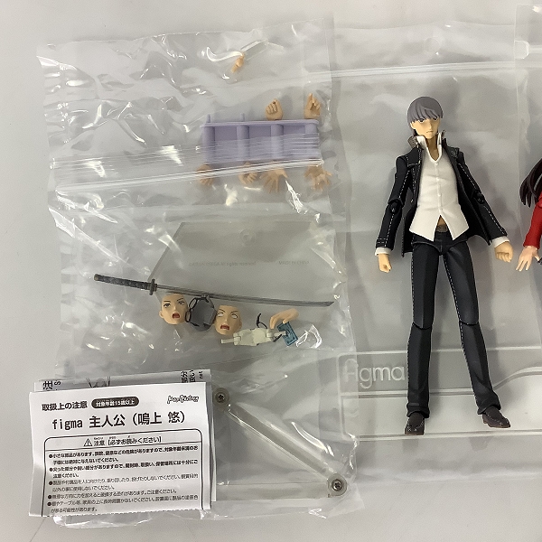 実際に弊社で買取させて頂いた【一部パーツ破損】マックスファクトリー figma ペルソナ4 鳴上悠/天城雪子/里中千枝 3種セットの画像 1枚目
