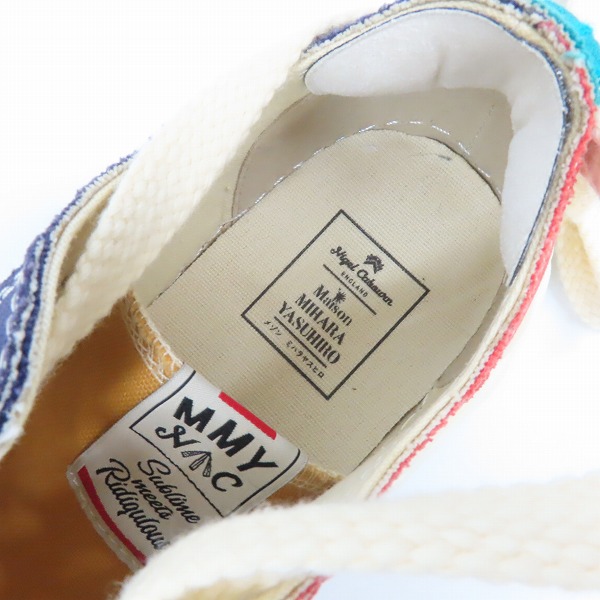 実際に弊社で買取させて頂いたNigel Cabourn × MIHARA YASUHIRO/ナイジェルケーボン × ミハラヤスヒロ ロートップ タイプC スニーカー C06FW701/43の画像 4枚目