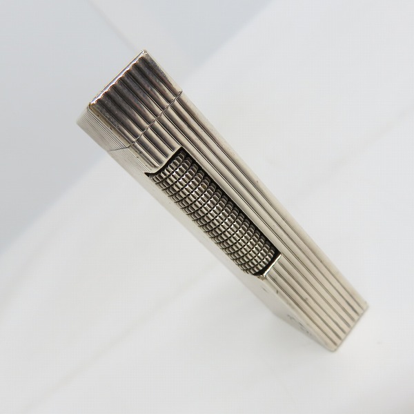 実際に弊社で買取させて頂いたdunhill/ダンヒル サイドローラーガスライター ストライプ シルバーの画像 4枚目