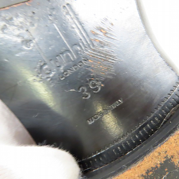 実際に弊社で買取させて頂いたDunhill/ダンヒル ストレートチップ レザーシューズ/39の画像 5枚目