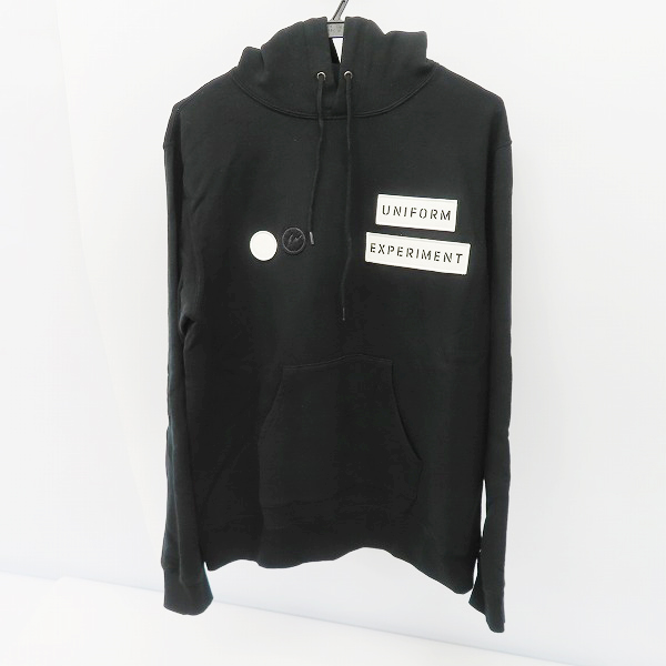 実際に弊社で買取させて頂いたUNIFORM EXPERIMENT/ユニフォームエクスプリメント 19AW WAPPEN HOODIE ワッペンパーカー UE-192059/1