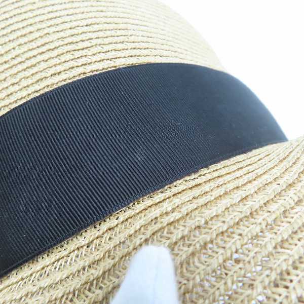 実際に弊社で買取させて頂いたCA4LA/カシラ リネンハット/中折ハット/ストローハット/58cmの画像 8枚目