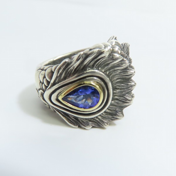 実際に弊社で買取させて頂いた【ギャラ付】Bloody Mary/ブラッディマリー シルバー×K18×タンザナイト ドラードリング/15号の画像 1枚目