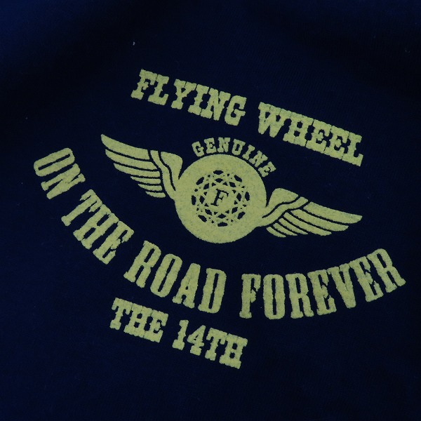 実際に弊社で買取させて頂いた【未使用】THE FLAT HEAD/フラットヘッド FLYING WHEEL プリント ロンＴシャツ/40の画像 5枚目