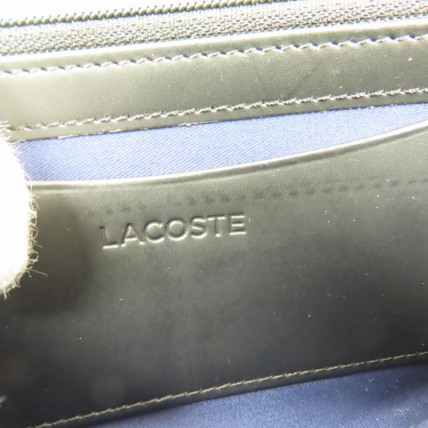 実際に弊社で買取させて頂いたLACOSTE/ラコステ ラバーロゴ ラウンドジップ/ファスナー ウォレット/財布の画像 7枚目