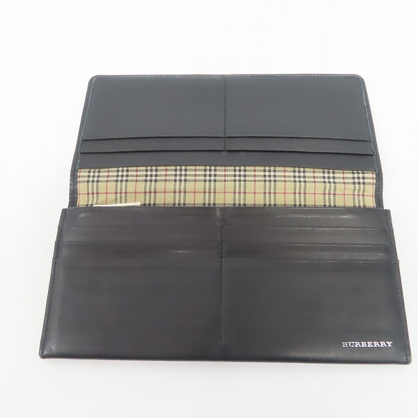 実際に弊社で買取させて頂いたBURBERRY/バーバリー 裏地 ノバチェック 二つ折り長財布の画像 3枚目