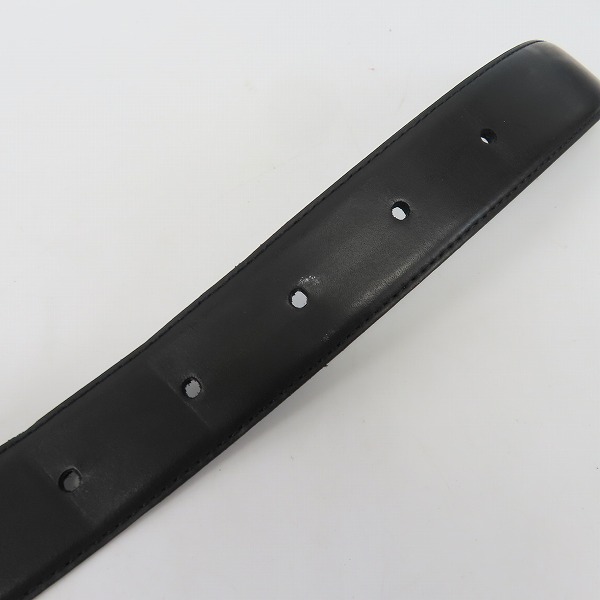 実際に弊社で買取させて頂いたDunhill/ダンヒル シルバーバックル シンプル レザー ナローベルト の画像 3枚目