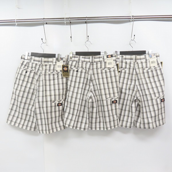 実際に弊社で買取させて頂いたDickies/ディッキーズ MULTI USE POCKET SHORTS/マルチユーズ ポケット ショーツ/チェック柄 ハーフパンツ/30 3点セットの画像 1枚目