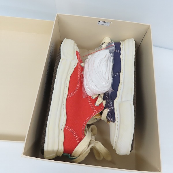 実際に弊社で買取させて頂いたNigel Cabourn × MIHARA YASUHIRO/ナイジェルケーボン × ミハラヤスヒロ ロートップ タイプC スニーカー C06FW701/43の画像 8枚目