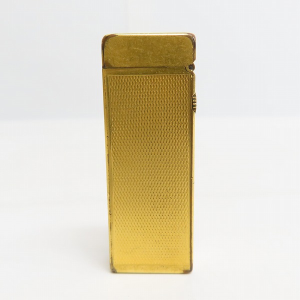 実際に弊社で買取させて頂いた(1) dunhill/ダンヒル サイドローラーガスライター ダイヤチェック ゴールドの画像 1枚目