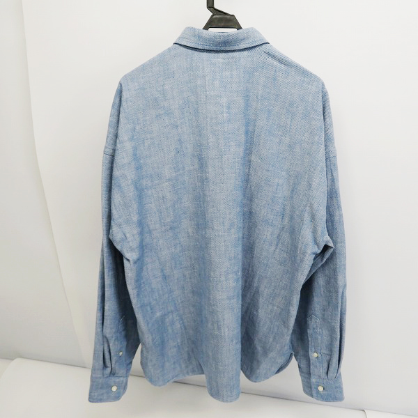 実際に弊社で買取させて頂いたDESCENDANT/ディセンダント ハーフボタン ワークシャツ 胸刺繍/2の画像 1枚目