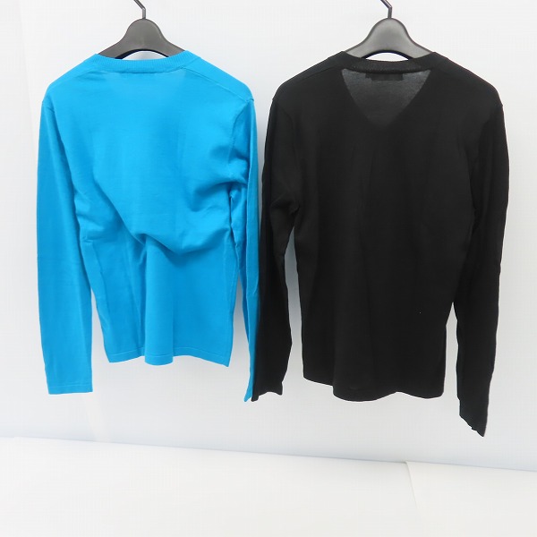 実際に弊社で買取させて頂いたEDIFICE/エディフィス Vネック ニット 2点セットの画像 1枚目