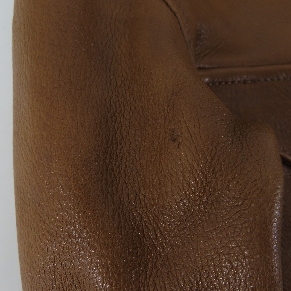 実際に弊社で買取させて頂いたTHE FLAT HEAD/フラットヘッド ディアスキン レザー ウエスタンシャツ/34の画像 6枚目