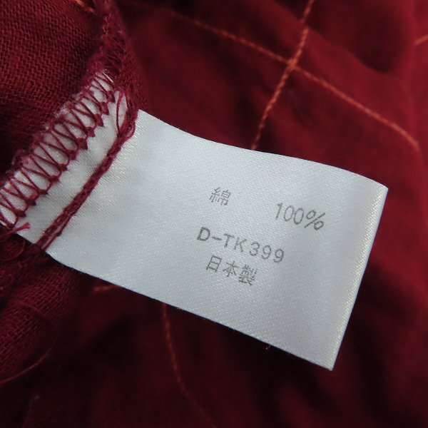 実際に弊社で買取させて頂いたBLUE BLUE/ブルーブルー ARIGATO チェック柄 H.S SHIRT/2の画像 3枚目