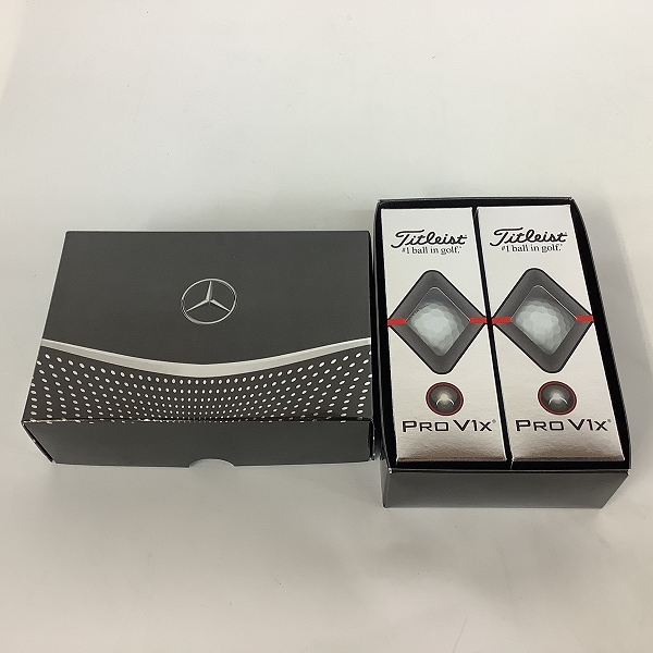 実際に弊社で買取させて頂いた【未使用】Titleist/タイトリスト メルセデスベンツ PRO V1x ゴルフボール 2スリーブ