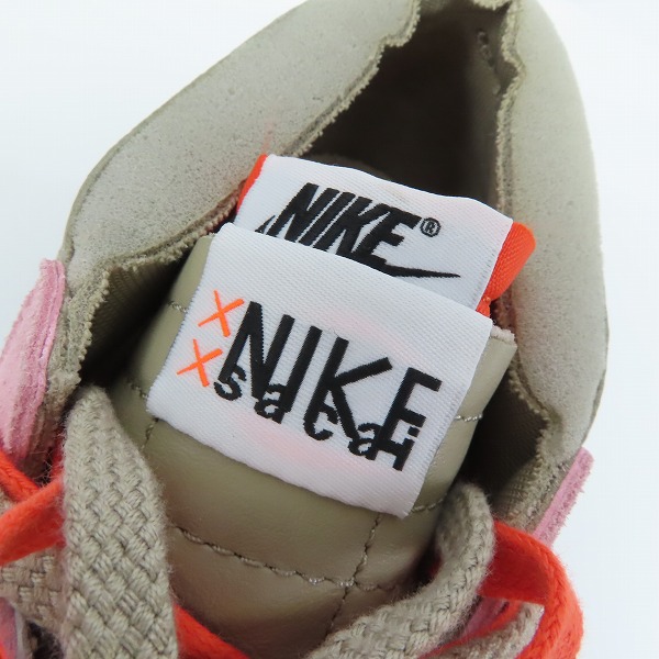 実際に弊社で買取させて頂いた【未使用】NIKE×SACAI×KAWS/ナイキ BLAZER LOW ブレーザー DM7901-200 /25.5の画像 7枚目