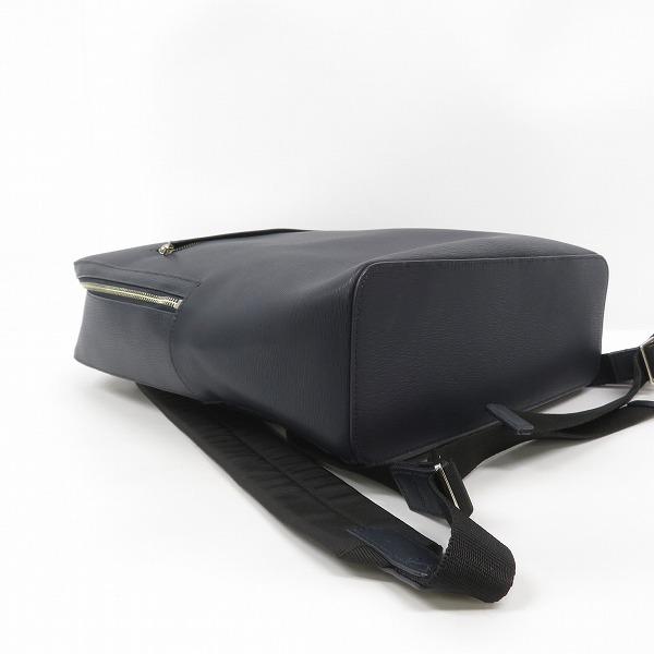 実際に弊社で買取させて頂いたPaul Smith/ポールスミス レザー リュックサック/バックパック ダークネイビーの画像 2枚目