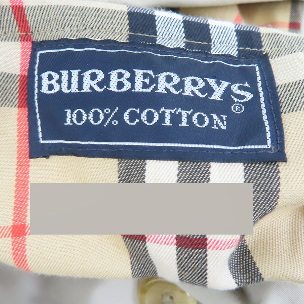 実際に弊社で買取させて頂いたBurberrys/バーバリーズ 裏地チェック柄/バーバリー チェック ステンカラーコート 40268/46の画像 6枚目