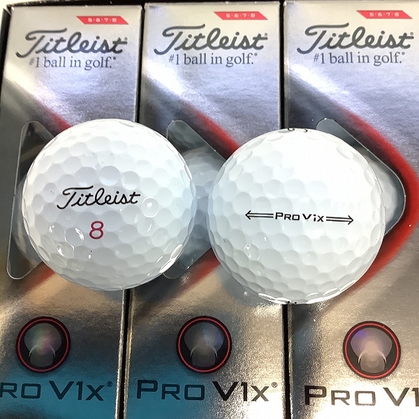 実際に弊社で買取させて頂いた【未使用】Titleist/タイトリスト PRO V1x ゴルフボール 5.6.7.8 2ダースの画像 1枚目