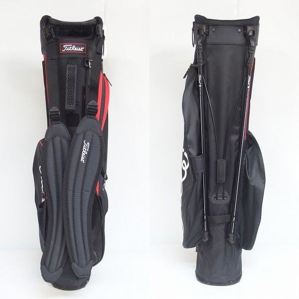 実際に弊社で買取させて頂いたTitleist/タイトリスト Players 4/プレイヤーズ4 TB21SX4 BKRD スタンドキャディバッグ ブラックｘレッド の画像 2枚目