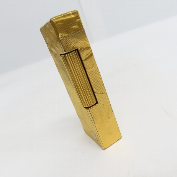 実際に弊社で買取させて頂いたdunhill/ダンヒル サイドローラーガスライター シワデザイン ゴールドの画像 4枚目