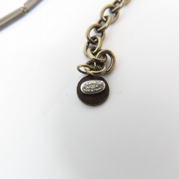 実際に弊社で買取させて頂いたCHANEL/シャネル ココマーク ダブルバー プレート ネックレス 1999年の画像 7枚目