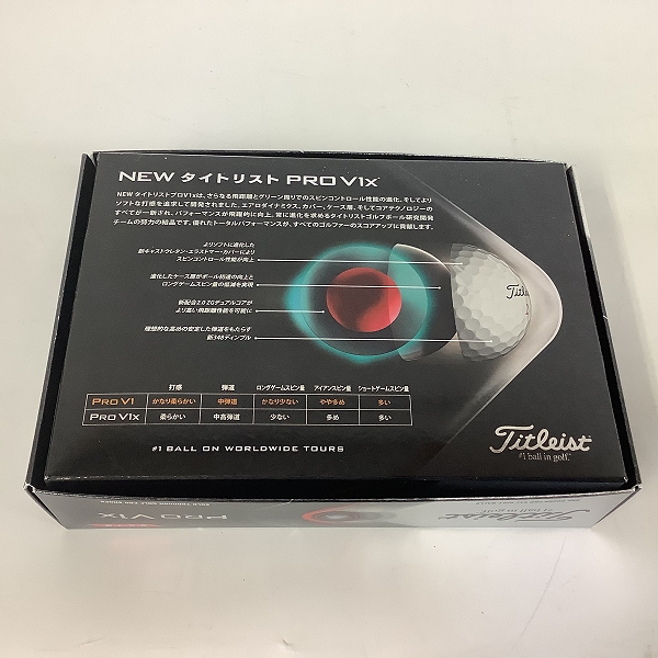 実際に弊社で買取させて頂いた【未使用】Titleist/タイトリスト PRO V1x ゴルフボール 1ダースの画像 2枚目