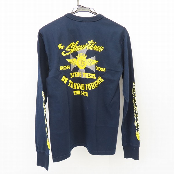 実際に弊社で買取させて頂いた【未使用】THE FLAT HEAD/フラットヘッド FLYING WHEEL プリント ロンＴシャツ/40の画像 1枚目