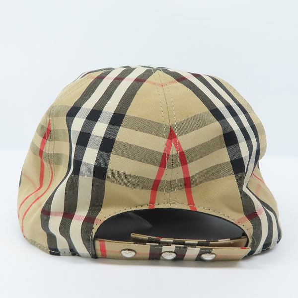 実際に弊社で買取させて頂いたBURBERRY/バーバリー TBロゴ ノバチェック キャップ/Lの画像 3枚目