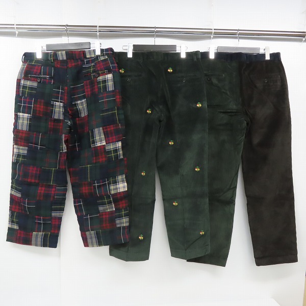 実際に弊社で買取させて頂いたBrooks Brothers Red Fleece/ブルックスブラザーズ コーデュロイパンツ 刺繍/マルチカラー/32 3点セットの画像 1枚目