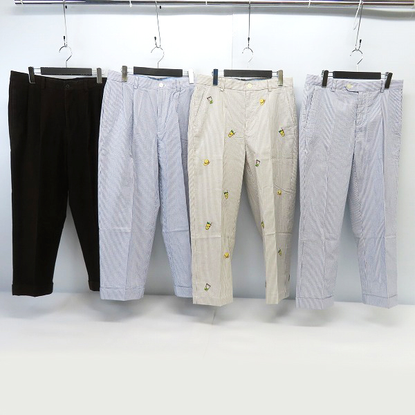 実際に弊社で買取させて頂いたBROOKS BROTHERS/ブルックスブラザーズ コットンパンツ/スラックス 4点セット