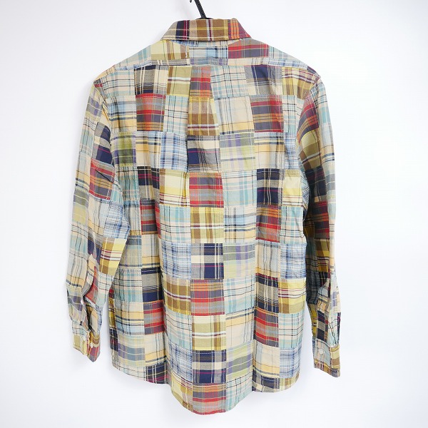 実際に弊社で買取させて頂いたBrooks Brothers/ブルックスブラザーズ マドラス パッチワークシャツ/Mの画像 1枚目
