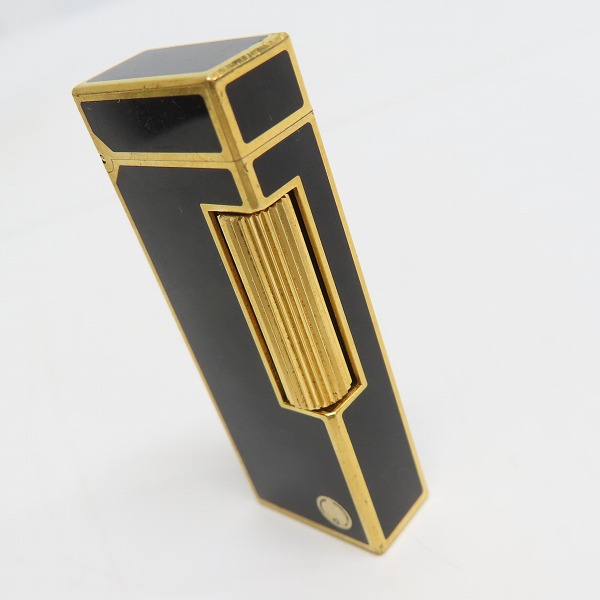 実際に弊社で買取させて頂いた(2) dunhill/ダンヒル サイドローラーガスライター ブラック×ゴールドの画像 5枚目
