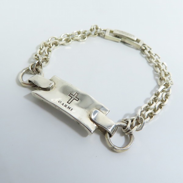 実際に弊社で買取させて頂いたGARNI/ガルニ 十字架/クロス プレート ブレスレット/バングル