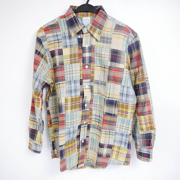 実際に弊社で買取させて頂いたBrooks Brothers/ブルックスブラザーズ マドラス パッチワークシャツ/M