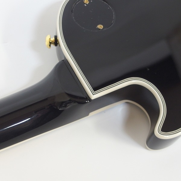 実際に弊社で買取させて頂いた★GrassRoots/グラスルーツ G-LPC-MINI BK アンプ内蔵 ミニギター レスポール カスタムType ソフトケース付の画像 8枚目