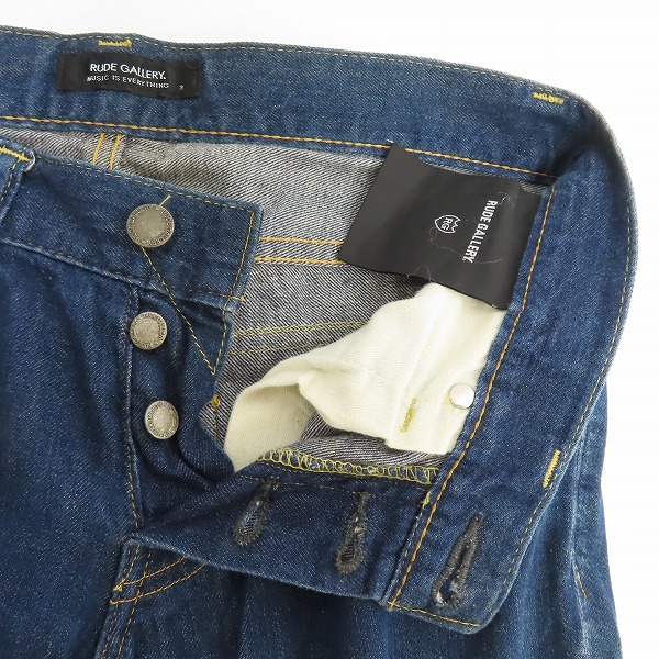 実際に弊社で買取させて頂いたRUDE GALLERY/ルードギャラリー デニムパンツ 0001807/W30L32の画像 4枚目
