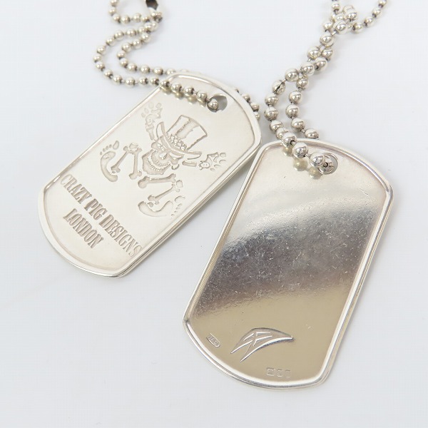 実際に弊社で買取させて頂いたCRAZY PIG/クレイジーピッグ CPDドッグタグ ネックレス