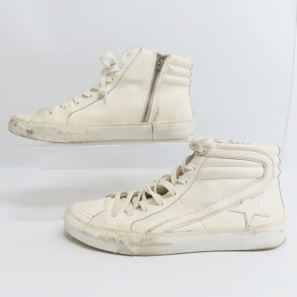 実際に弊社で買取させて頂いたGOLDEN GOOSE/ゴールデングース SLIDE/スライド サイドジップ レザーシューズ/42の画像 3枚目