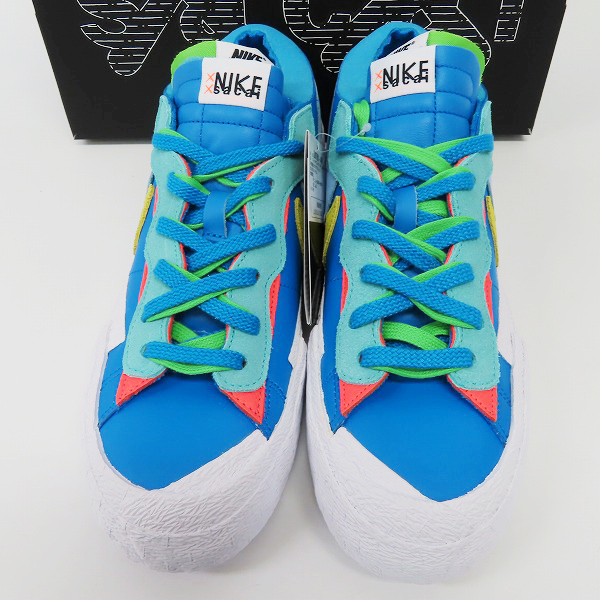 実際に弊社で買取させて頂いた【未使用】カウズ×サカイ×ナイキ BLAZER LOW Neptune Blue/ブレーザーロー ネプチューンブルー DM7901-400/27.5