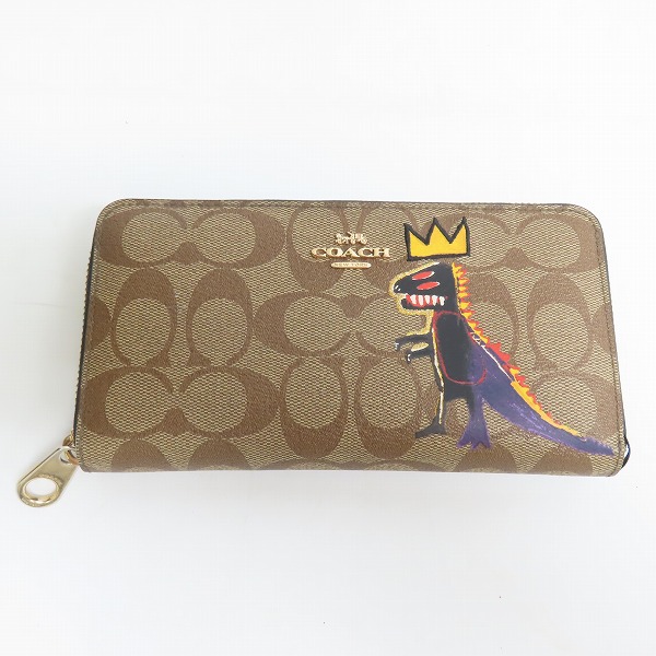 新品！COACH コーチ バスキアコラボ ラウンドファスナーレキシーシグネチャー 長財布 COACH（コーチ）シグネチャー バスキアコラボ状態新品