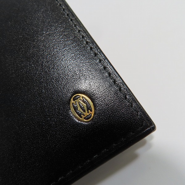 実際に弊社で買取させて頂いたCartier/カルティエ パシャ レザー 長札入れ/カード・札入れ 長財布 ブラックの画像 8枚目